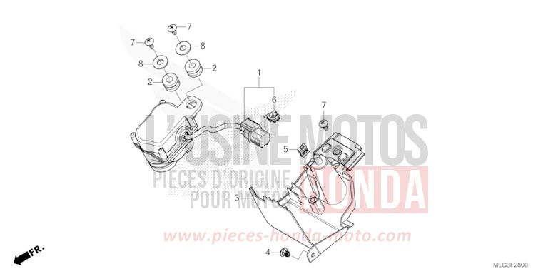 SERVOMOTOR von Africa Twin DCT GRAND PRIX RED (R380B) von 2022
